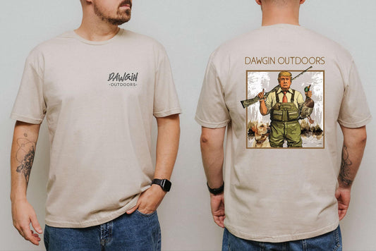 Trump Hunting Yellow Lab Cotton Tee