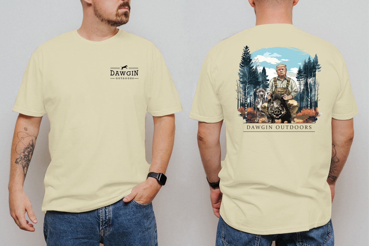 Trump Holding Hog Cotton Tee